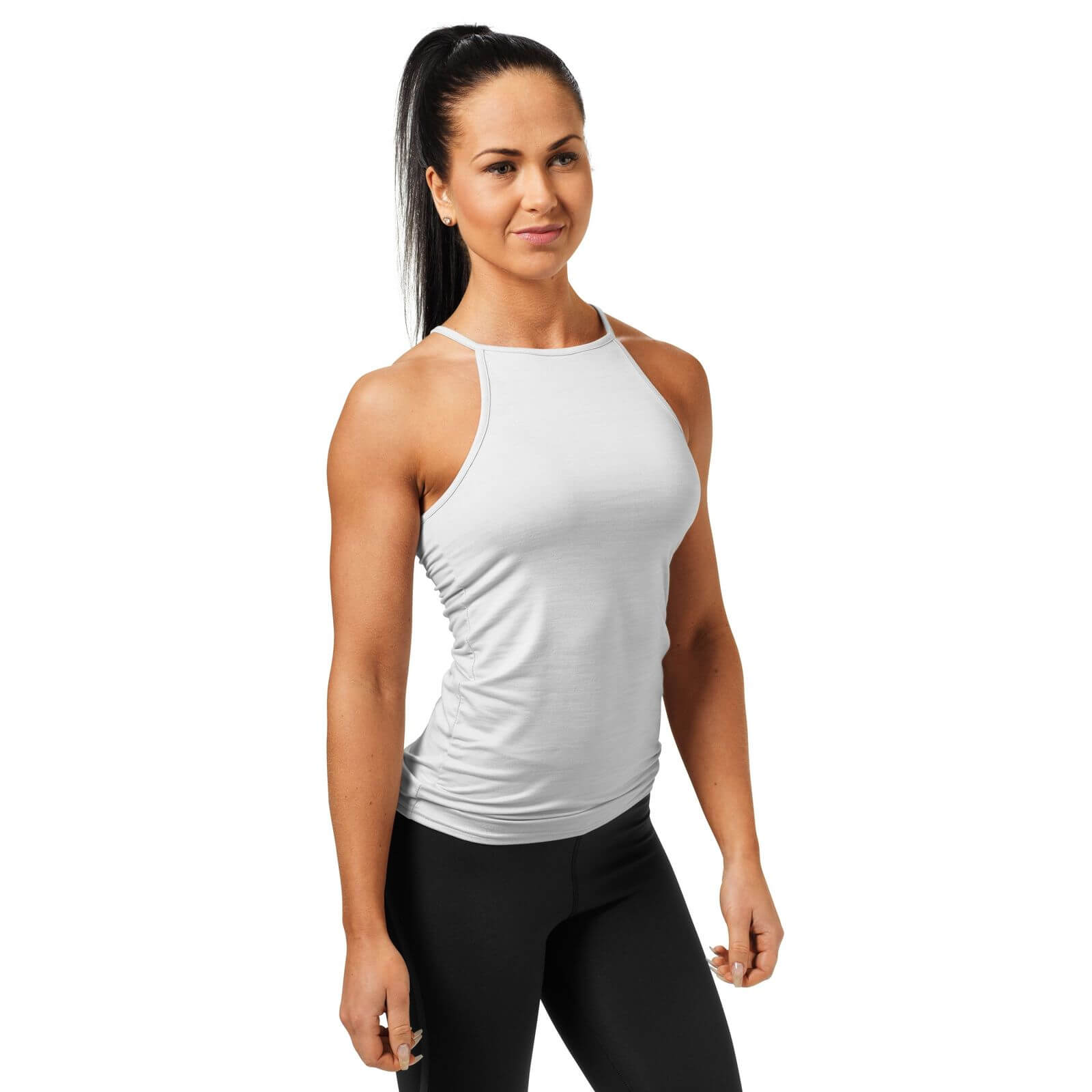 Kolla in Performance Halter, white melange, Better Bodies hos SportGymButiken.se