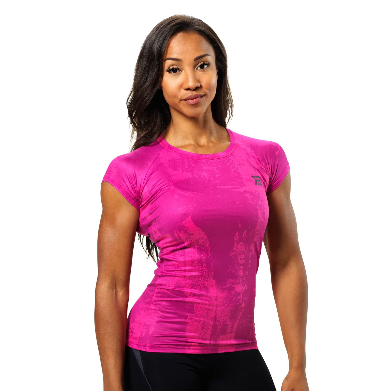 Kolla in Performance Cut Tee, pink print, Better Bodies hos SportGymButiken.se