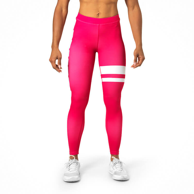 Kolla in Varsity Stripe Tight, hot pink, Better Bodies hos SportGymButiken.se