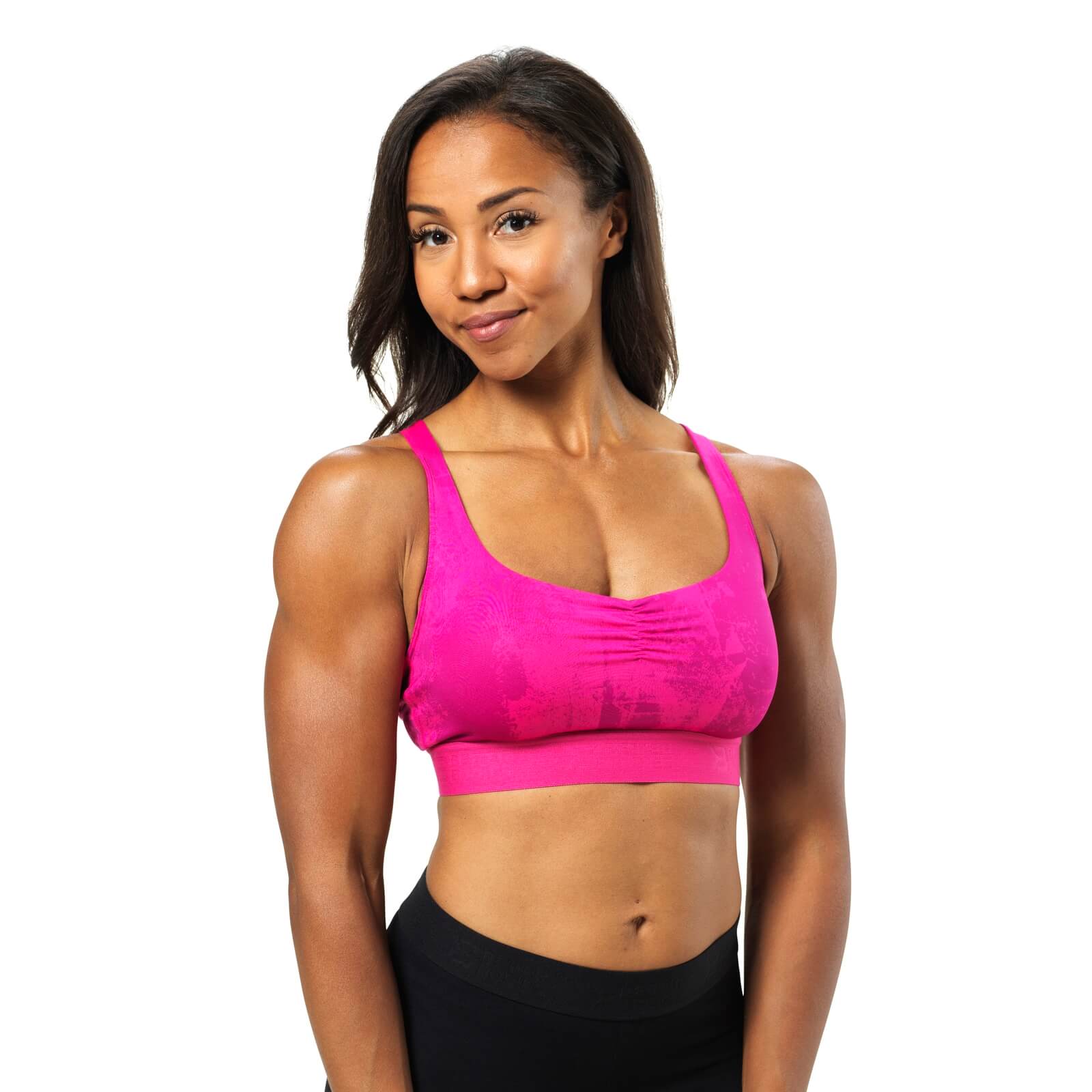 Kolla in Fitness Short Top, pink print, Better Bodies hos SportGymButiken.se