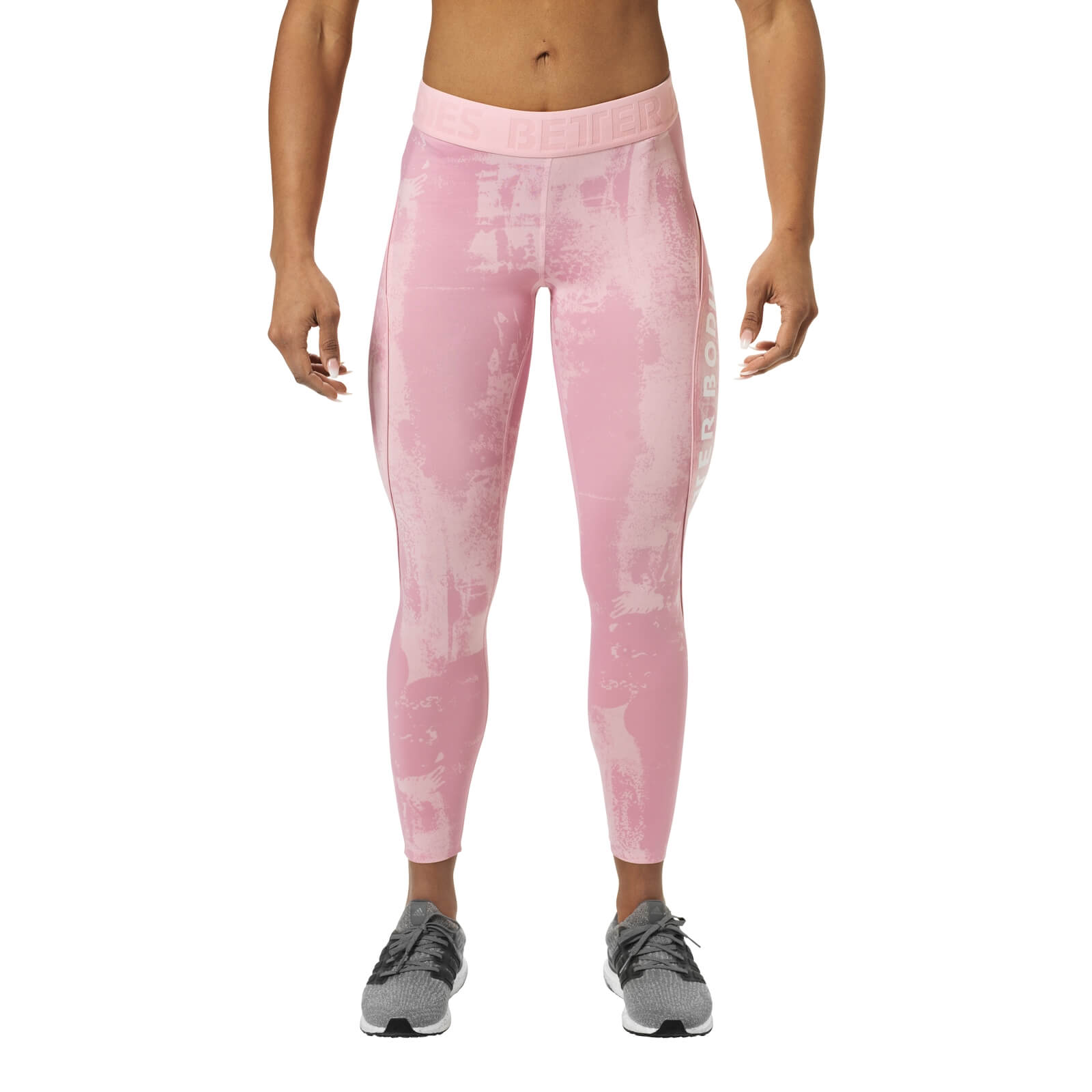 Kolla in Gracie Curve Tights, light pink print, Better Bodies hos SportGymButike