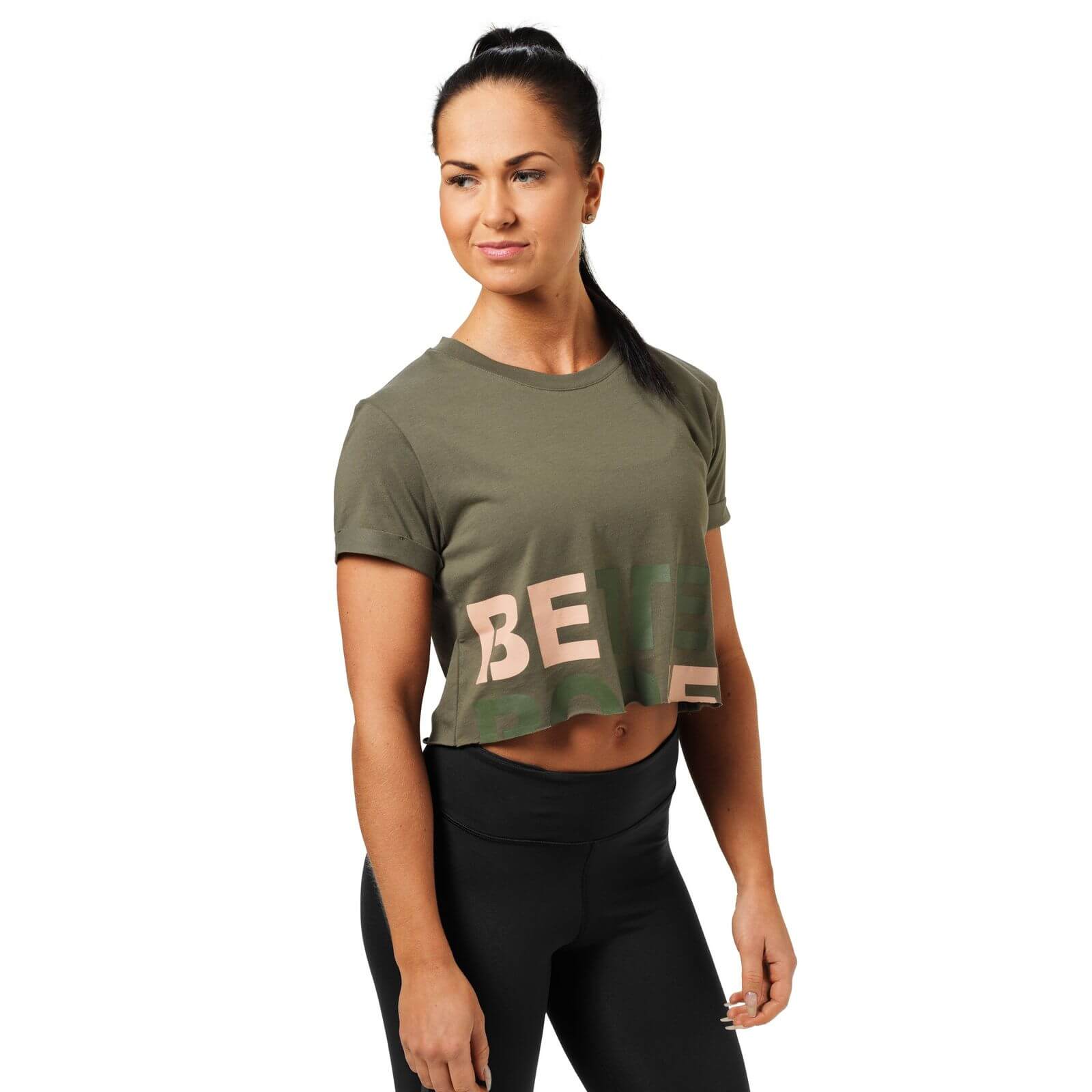 Kolla in Astoria Cropped Tee, wash green, Better Bodies hos SportGymButiken.se