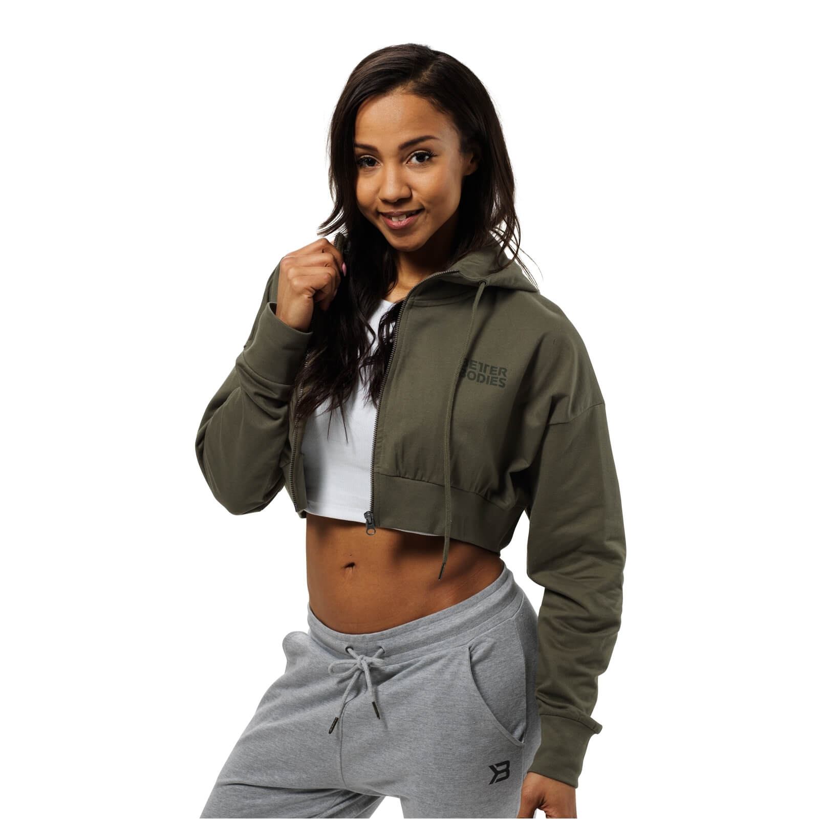 better bodies cropped hoodie