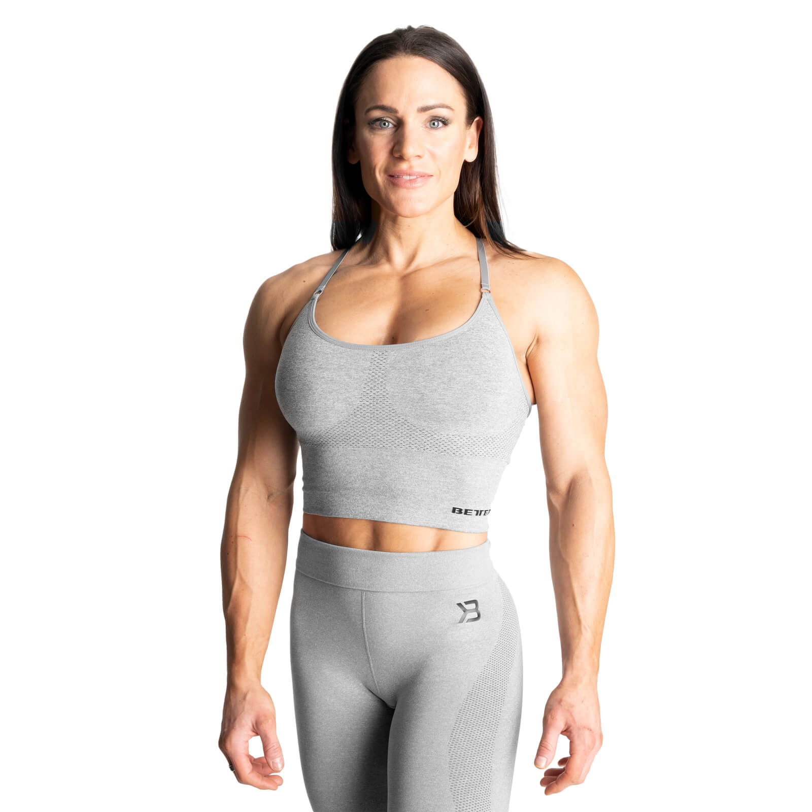 Kolla in Astoria Seamless Bra, light grey melange, Better Bodies hos SportGymBut