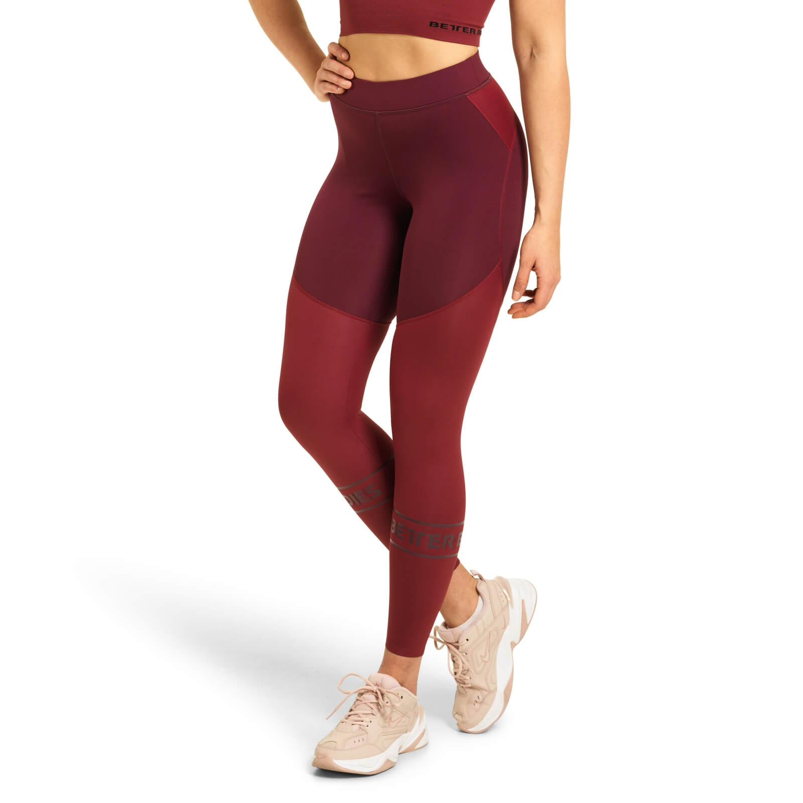 Kolla in Chrystie Shiny Tights, deep maroon, Better Bodies hos SportGymButiken.s