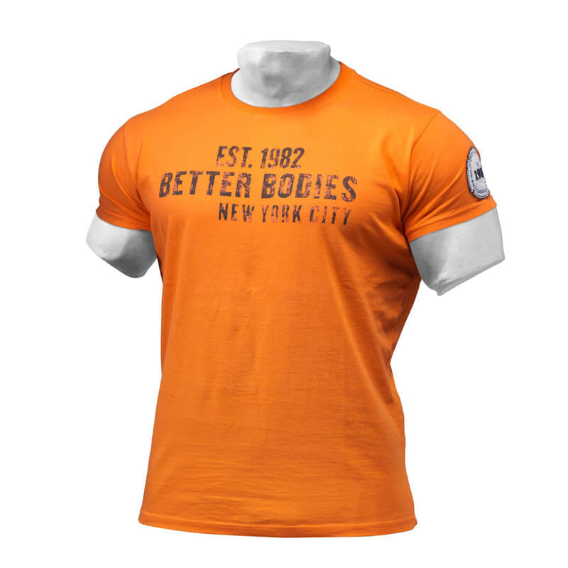 Kolla in Graphic Logo Tee, orange, Better Bodies hos SportGymButiken.se