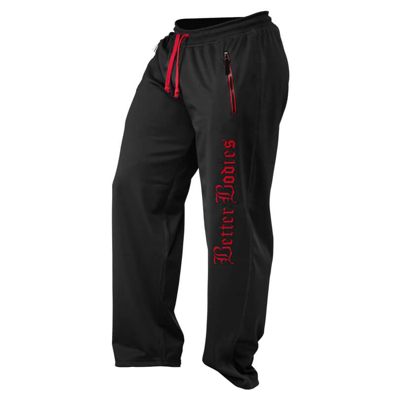 Kolla in Mens Flex Pant, black/red, Better Bodies hos SportGymButiken.se