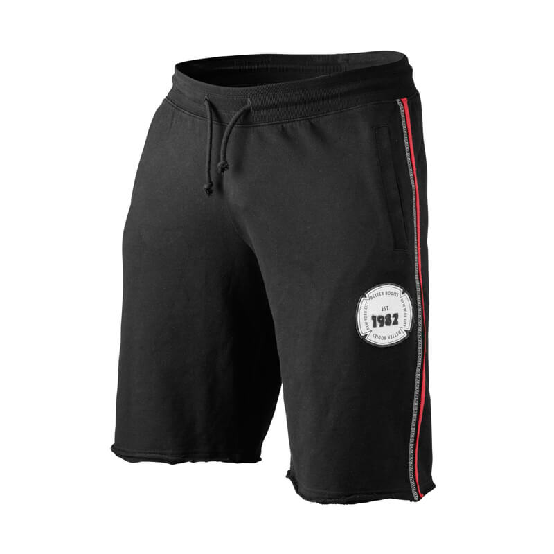 Kolla in BB Raw Sweatshorts, black/red, Better Bodies hos SportGymButiken.se