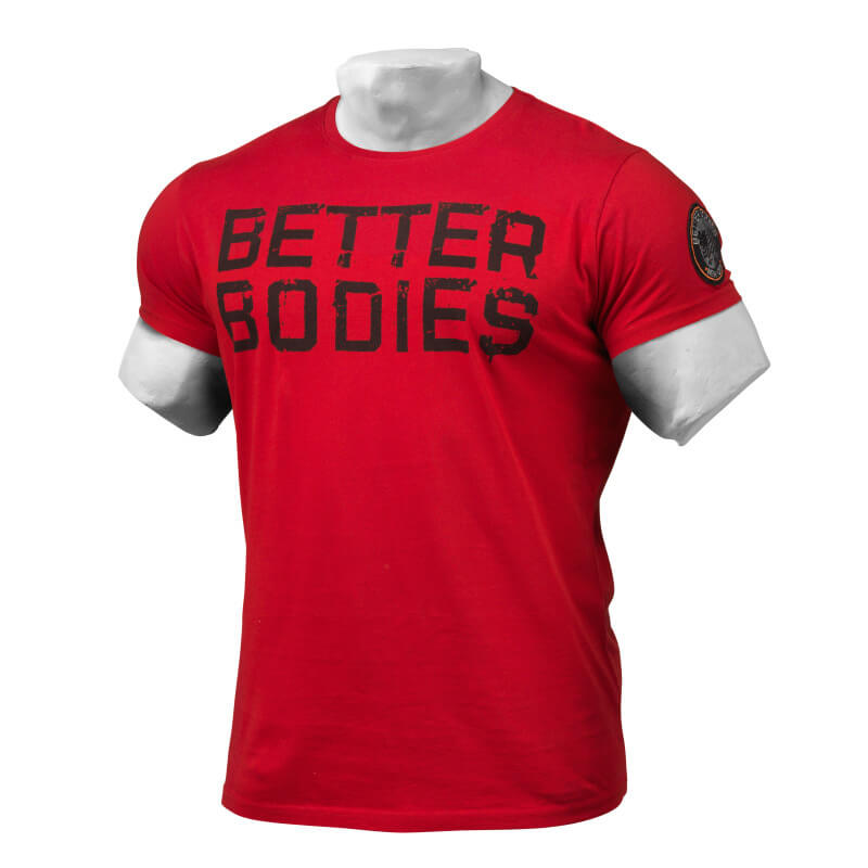 Kolla in Basic Logo Tee, jester red, Better Bodies hos SportGymButiken.se