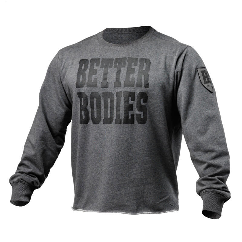 Big Print Sweatshirt, antracite melange, Better Bodies