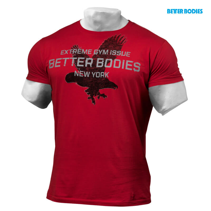 Kolla in Front Printed Tee, jester red, Better Bodies hos SportGymButiken.se