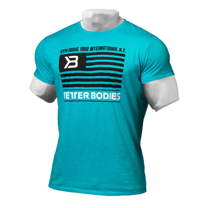 Men's Street Tee, LIMITED PRODUCTION, aqua blue, Better Bodies