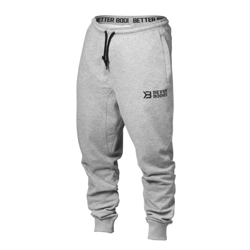 Tapered Sweatpant, grey melange, Better Bodies