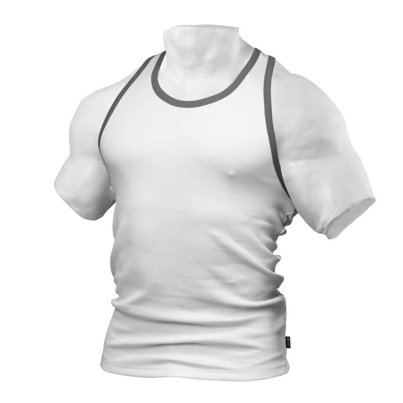 Men's Rib T-Back, white, Better Bodies