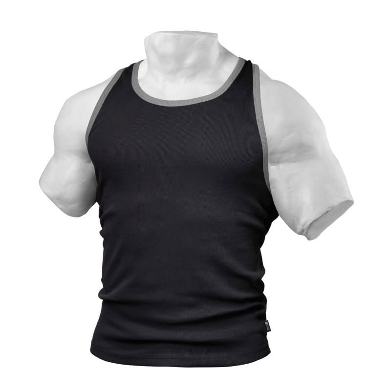 Kolla in Men's Rib T-Back, black, Better Bodies hos SportGymButiken.se