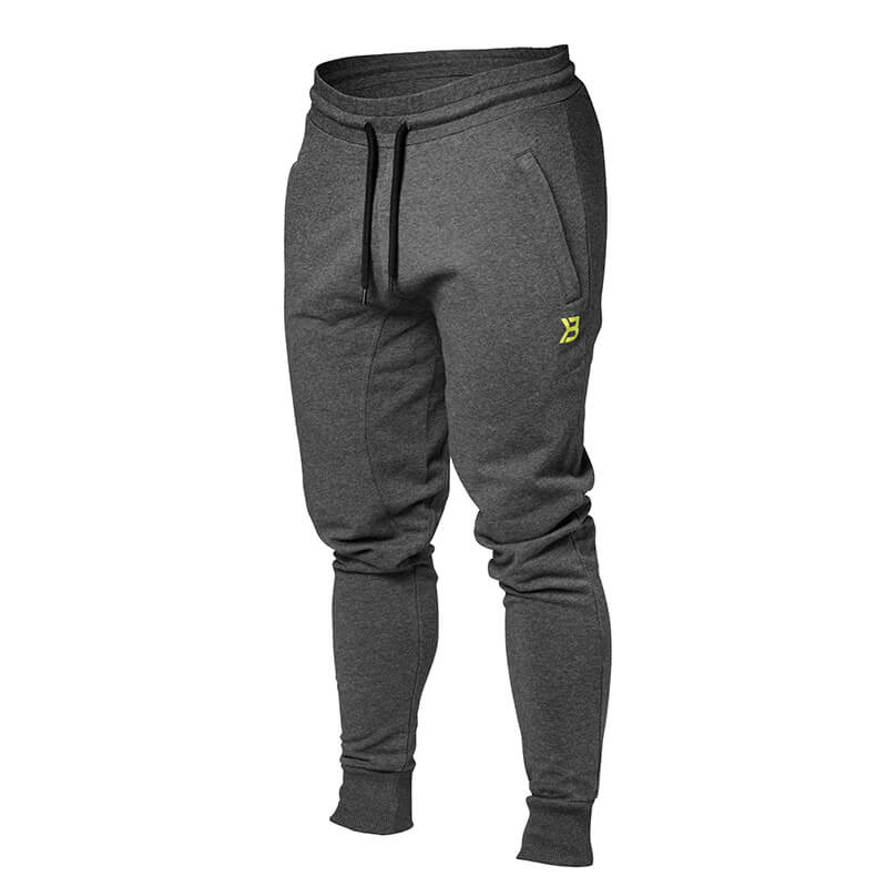 Kolla in Tapered Joggers, antractite melange, Better Bodies hos SportGymButiken.