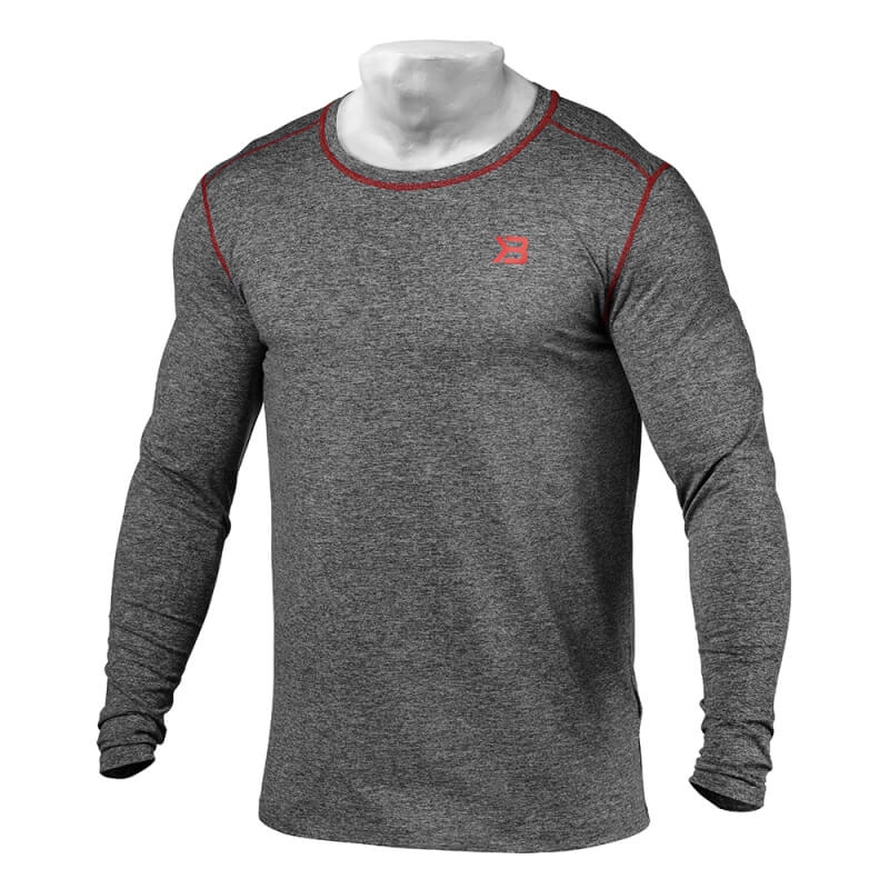 Kolla in Performance Long Sleeve, antracite melange, Better Bodies hos SportGymB