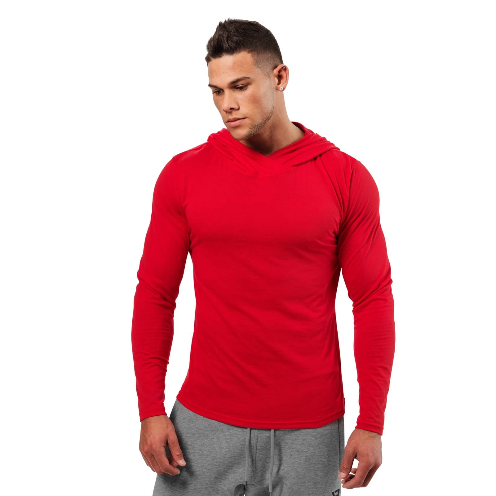 Mens Soft Hoodie, bright red, Better Bodies