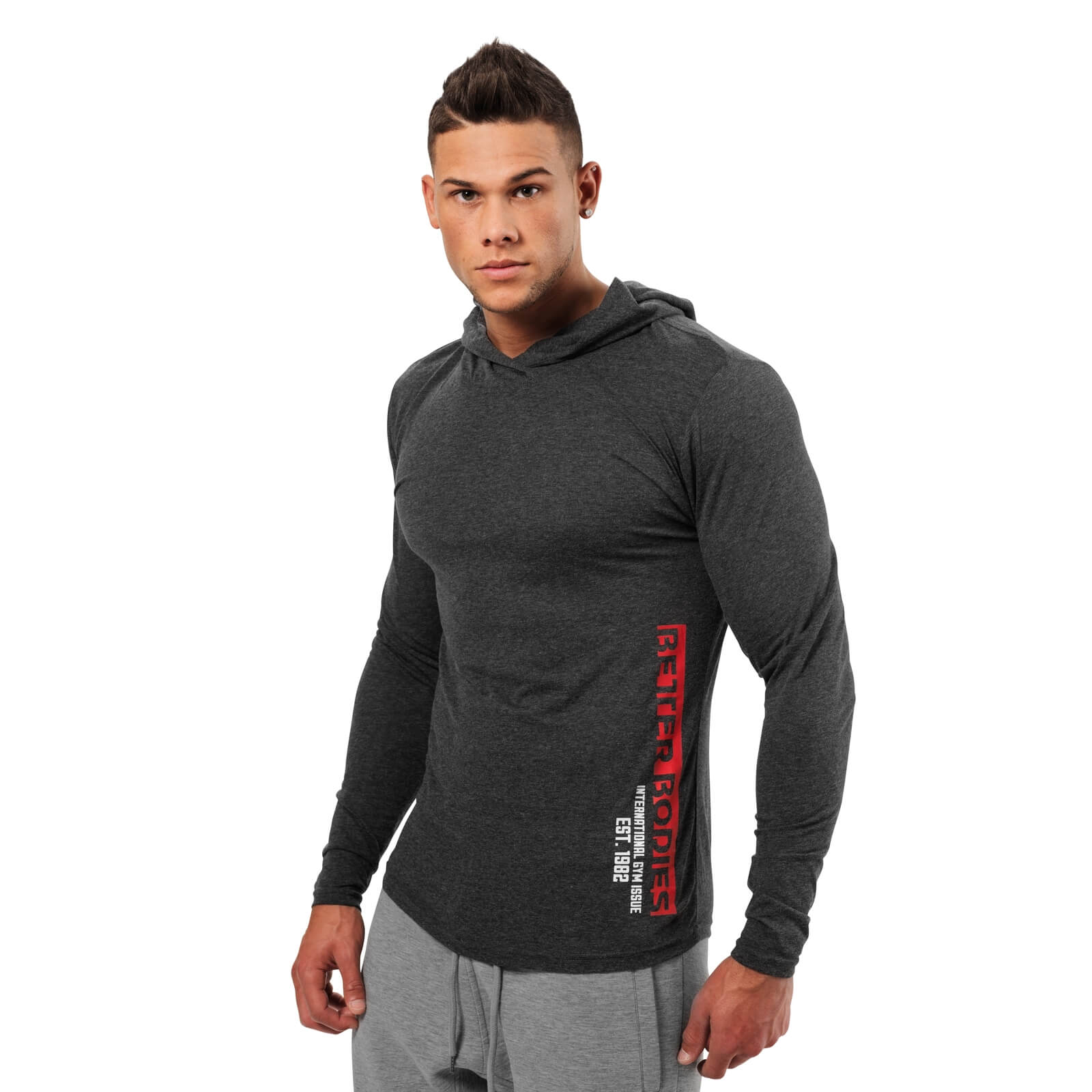Mens Soft Hoodie, anthracite, Better Bodies
