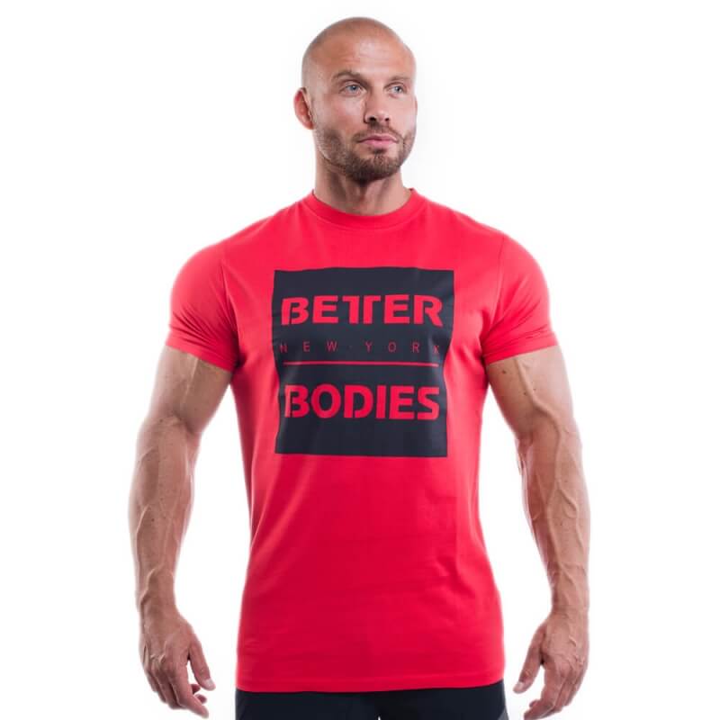 Kolla in Casual Tee, bright red, Better Bodies hos SportGymButiken.se