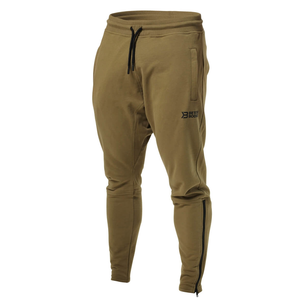 Kolla in Harlem Zip Pants, military green, Better Bodies hos SportGymButiken.se