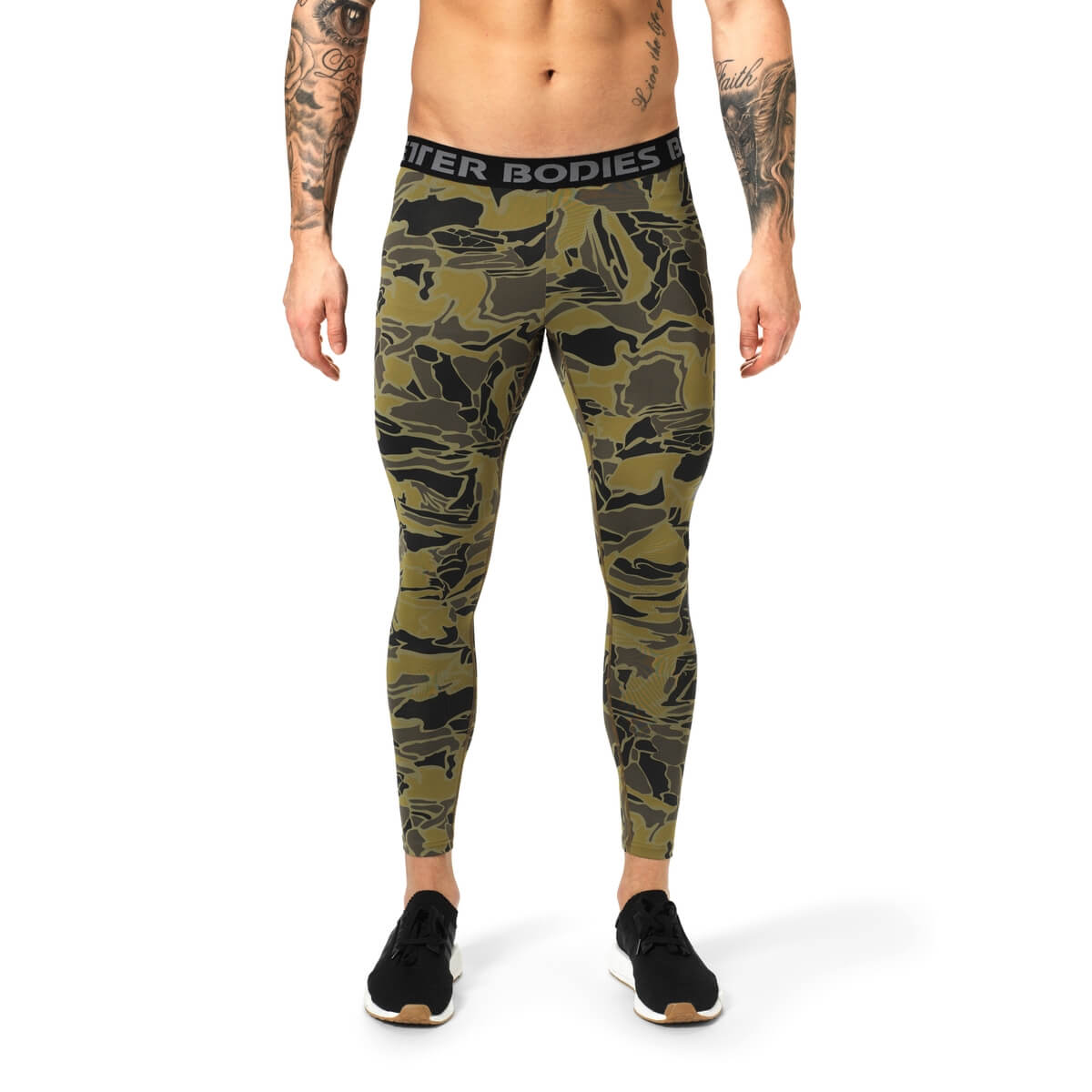 Kolla in Astor Tights, green print, Better Bodies hos SportGymButiken.se