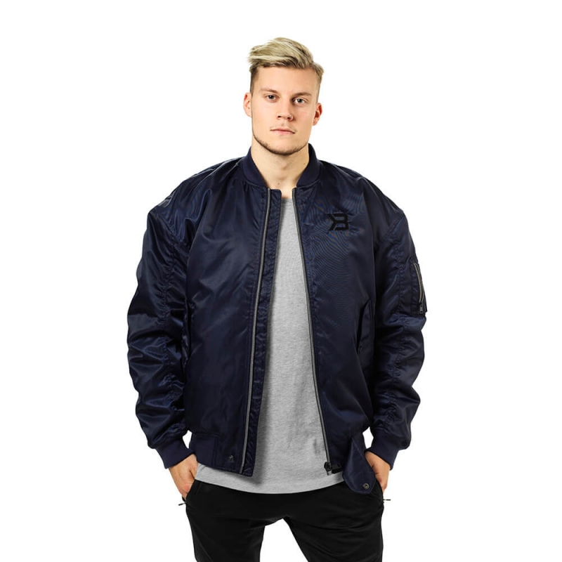 Kolla in Astor Bomber Jacket, dark navy, Better Bodies hos SportGymButiken.se