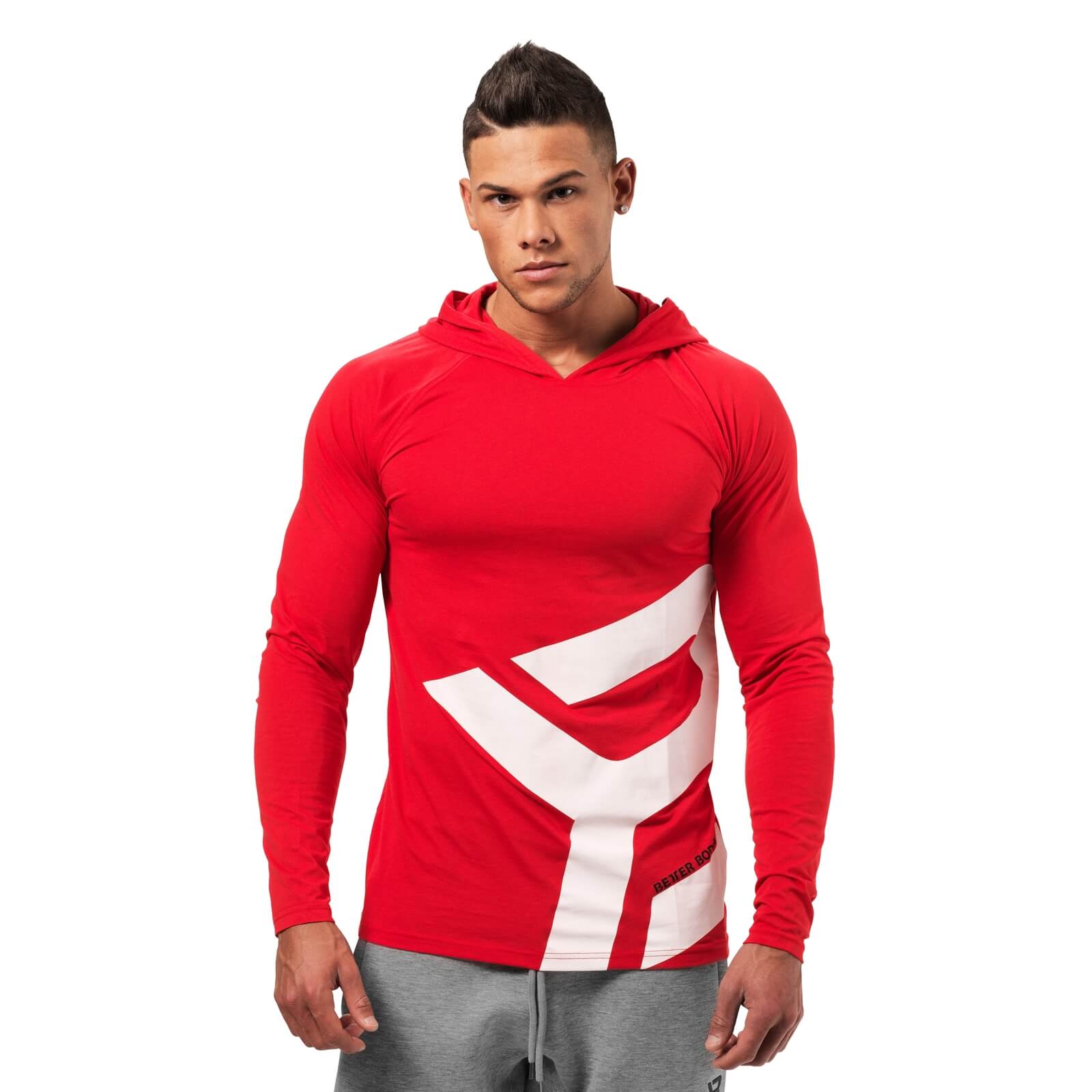 Kolla in Astor Ls Hoodie, bright red, Better Bodies hos SportGymButiken.se