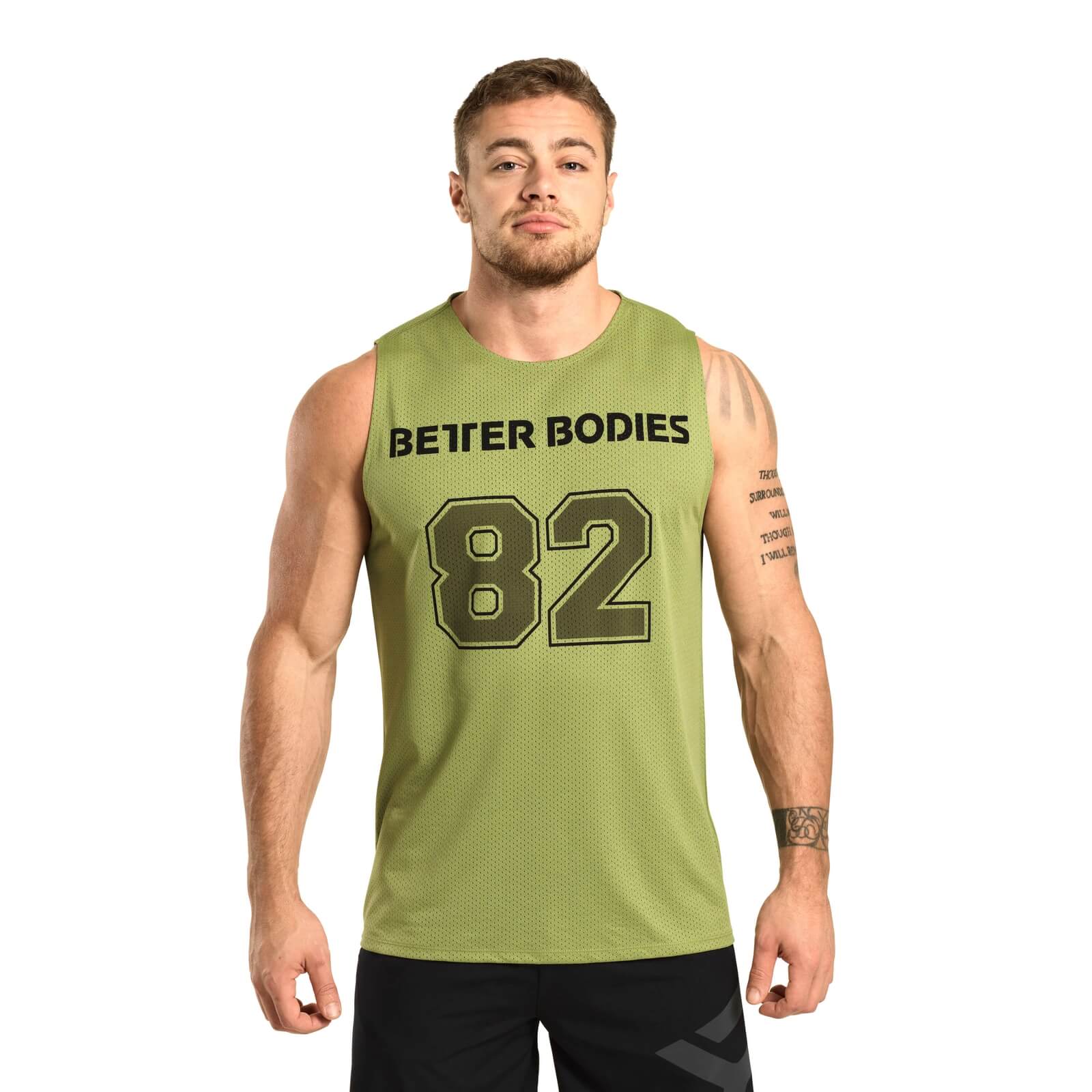 Kolla in Fulton Mesh Tank, light khaki, Better Bodies hos SportGymButiken.se