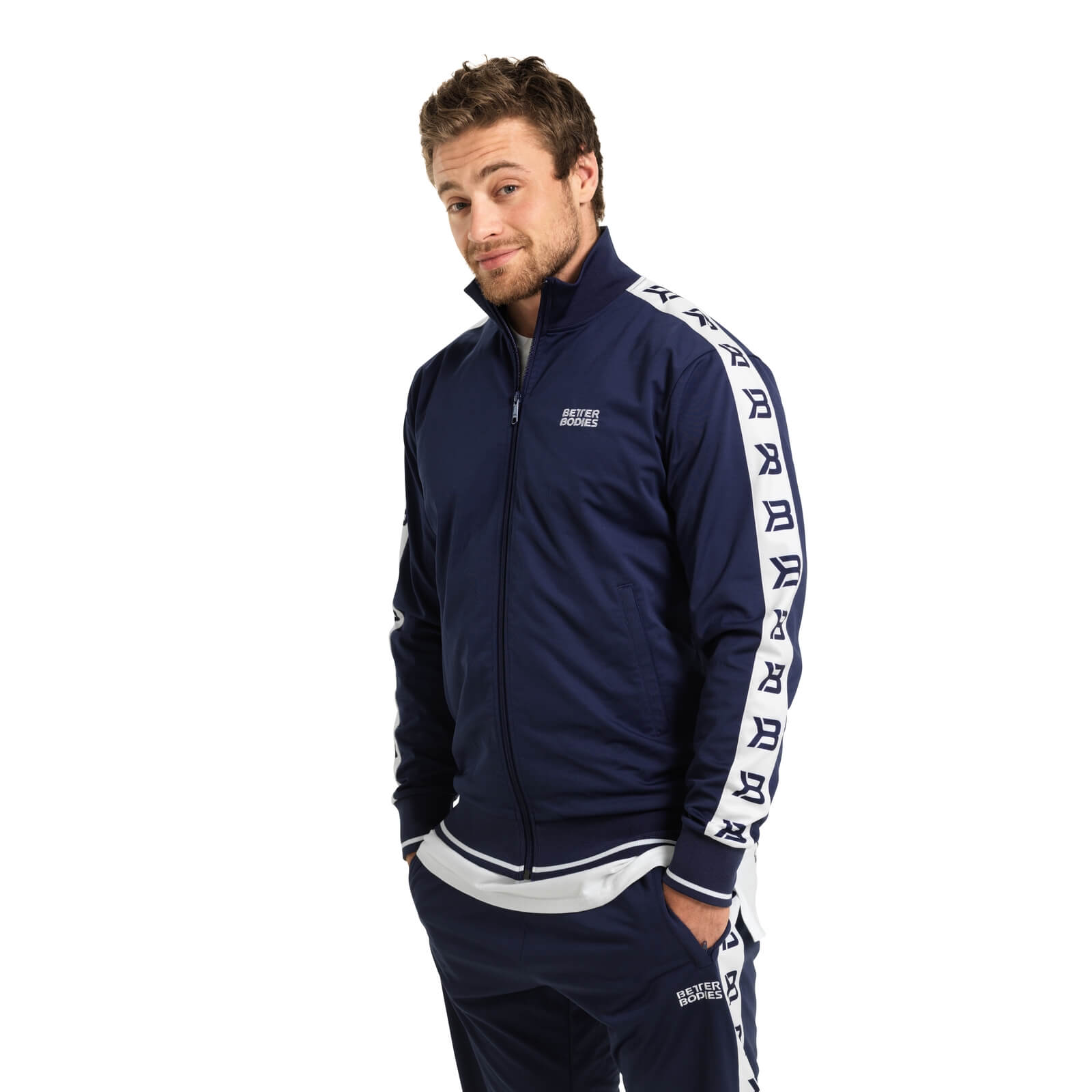 Kolla in Bronx Track Jacket, dark navy, Better Bodies hos SportGymButiken.se