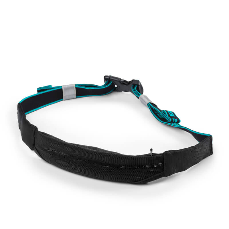 Zip Belt, black/aqua, Better Bodies