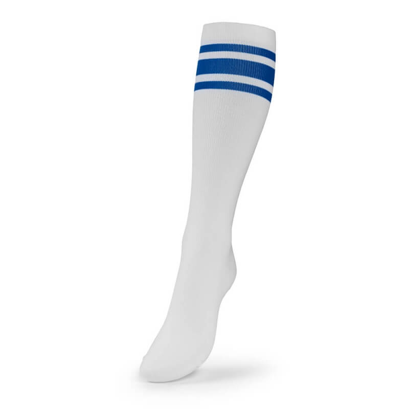 Knee Socks, white/blue, Better Bodies