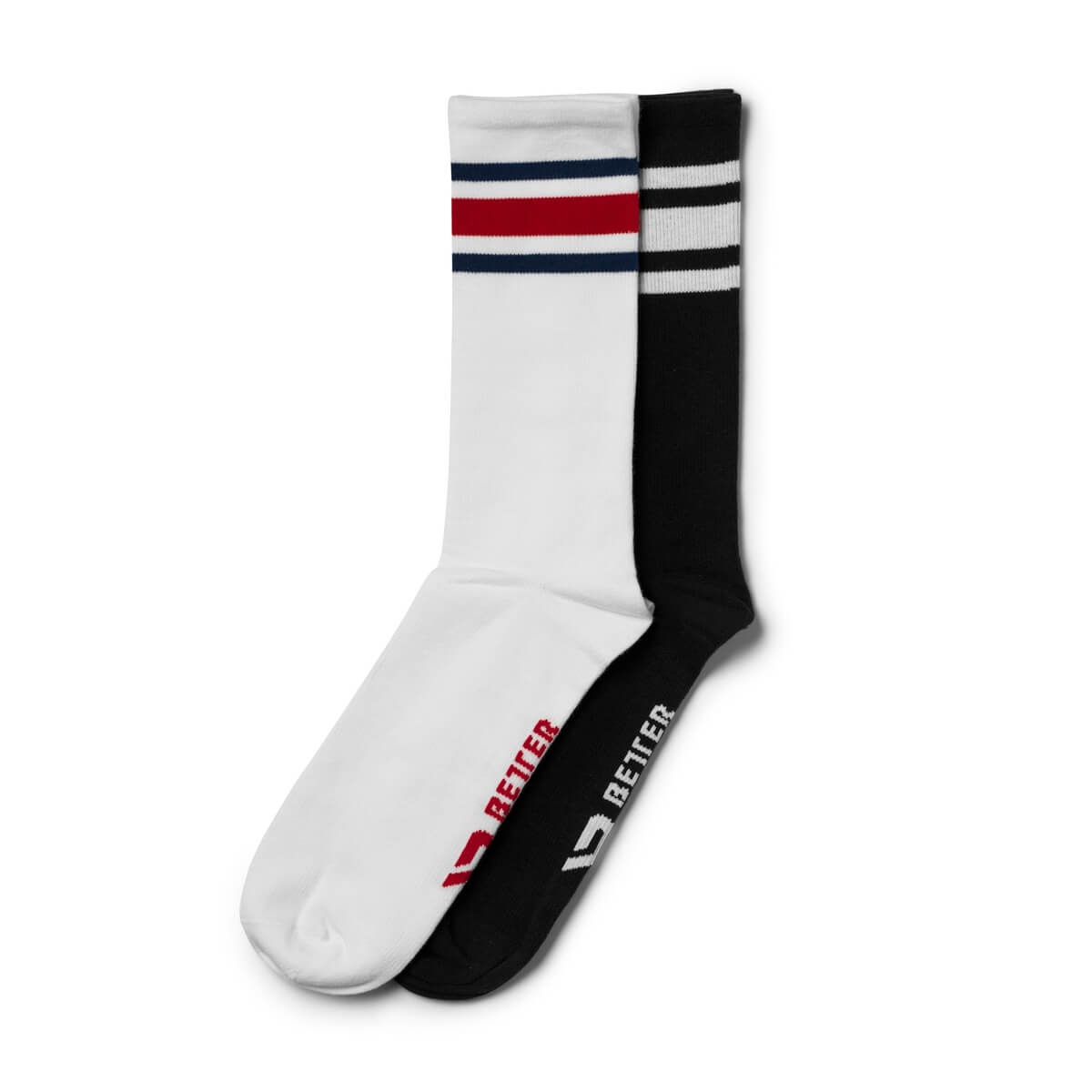 Kolla in Brooklyn Socks, 2-pack, black/red, Better Bodies hos SportGymButiken.se