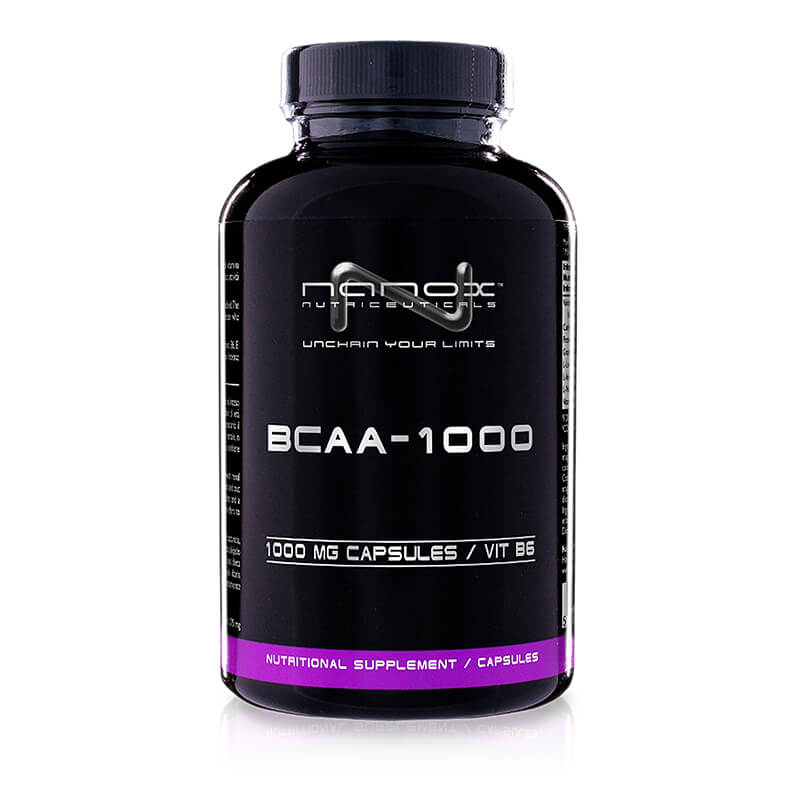 BCAA-1000, 120 kapslar, Nanox