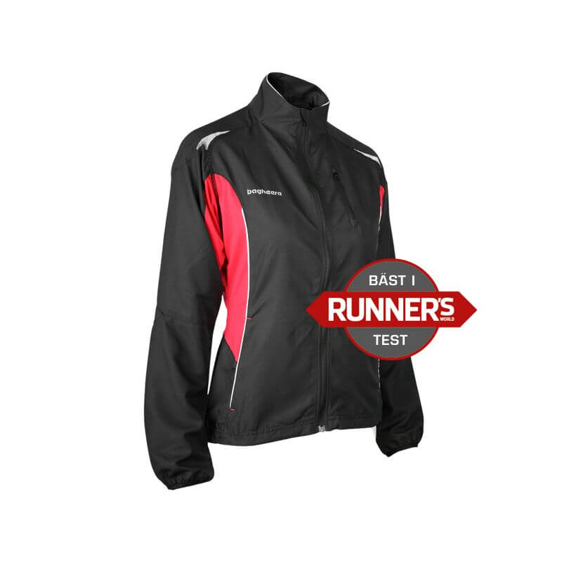 Bagheera Running Jacket XO, black/raspberry, Bagheera