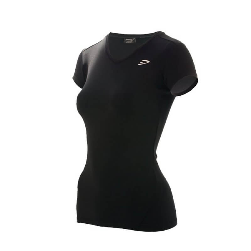 Womens Compression Tee, svart, Dcore