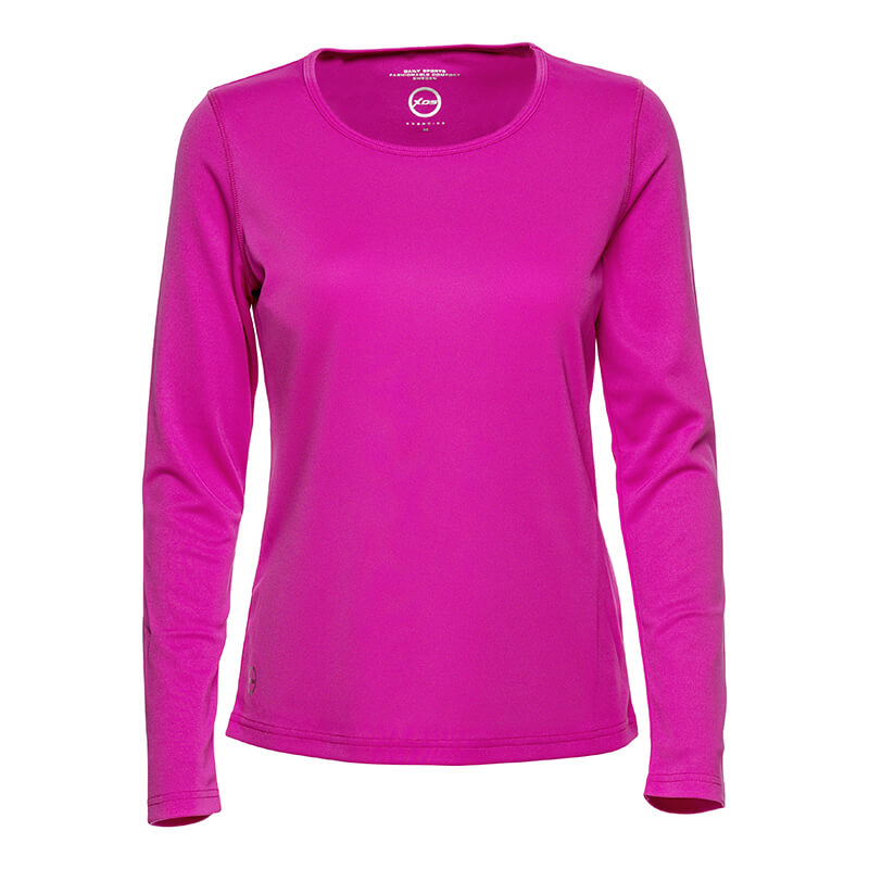 Kolla in Base L/S Tee, knockout pink, Daily Sports hos SportGymButiken.se