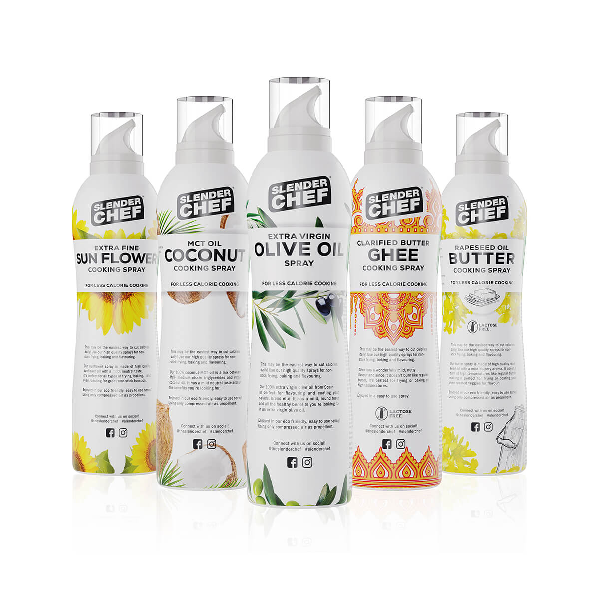 Kolla in Cooking Spray, 200 ml, Slender Chef hos SportGymButiken.se