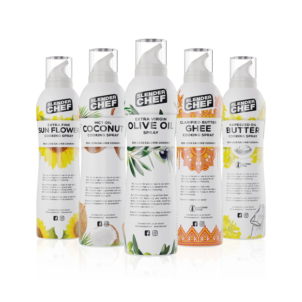 Kolla in Cooking Spray, 200 ml, Slender Chef hos SportGymButiken.se