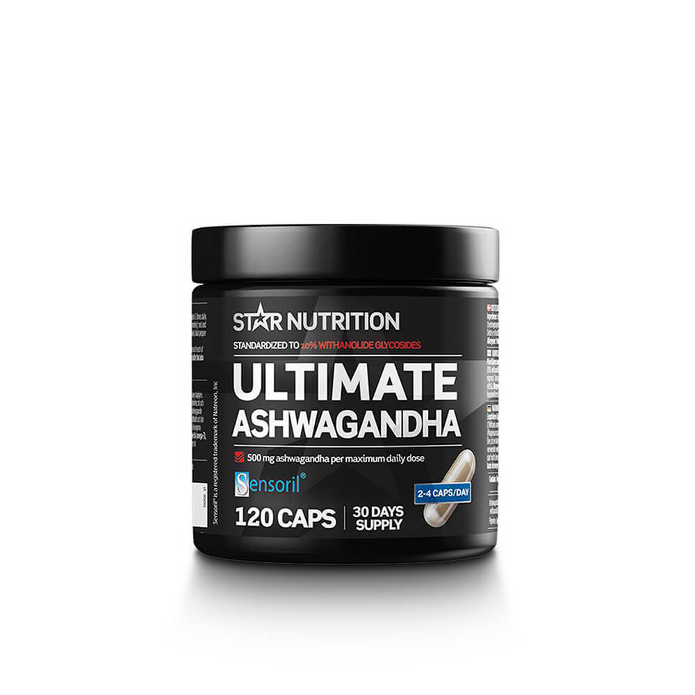 Kolla Ultimate Ashwagandha, 120 kapslar, Star Nutrition hos SportGymButiken.se