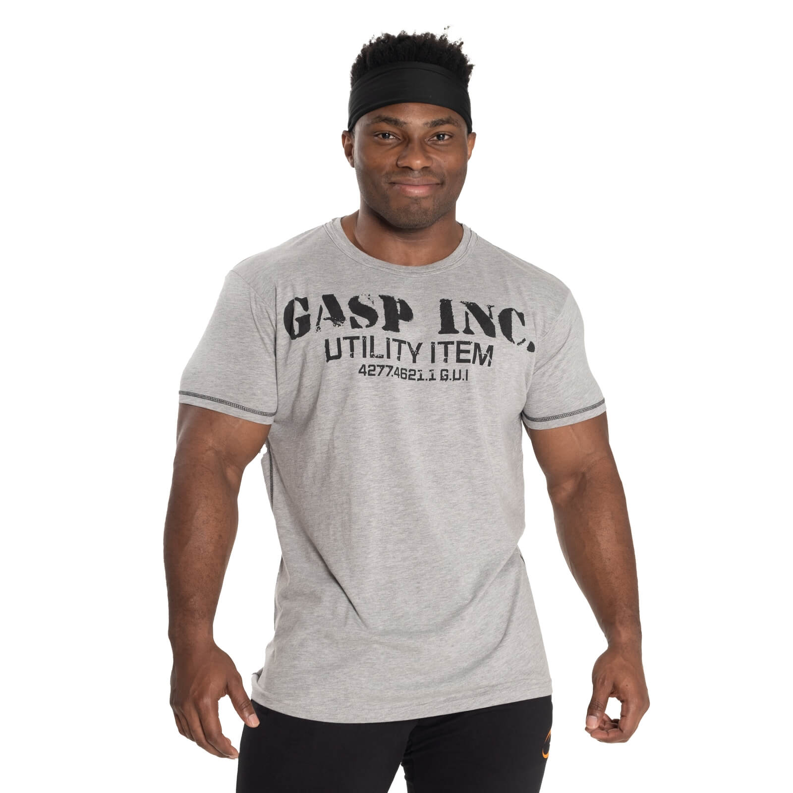 Kolla in Basic Utility Tee, grey melange, GASP hos SportGymButiken.se