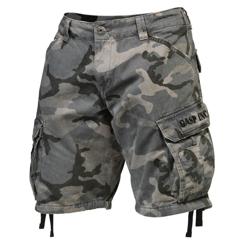 Kolla in Army Short, grey camo print, GASP hos SportGymButiken.se