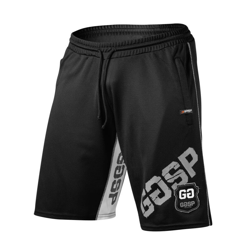 Kolla in Mesh Panel Shorts, black, GASP hos SportGymButiken.se