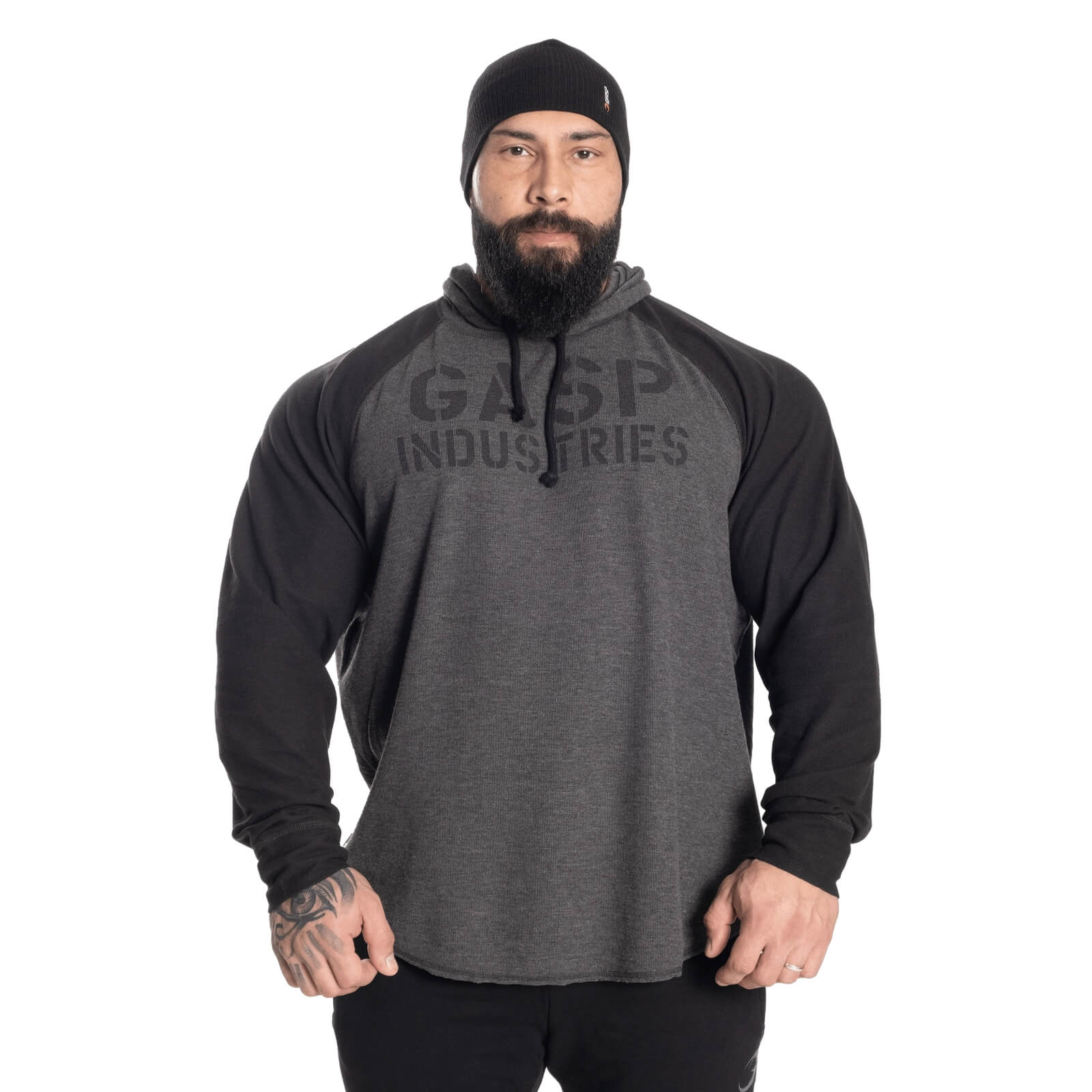 Kolla in L/S Thermal Hoodie, graph melange, GASP hos SportGymButiken.se