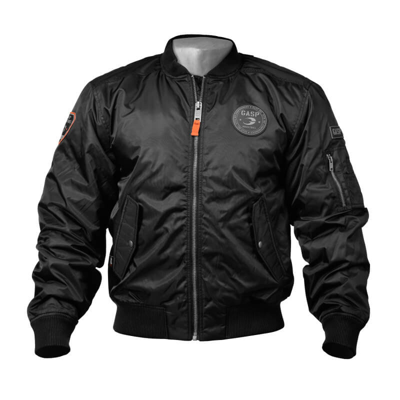 GASP Flight Jacket, black, GASP