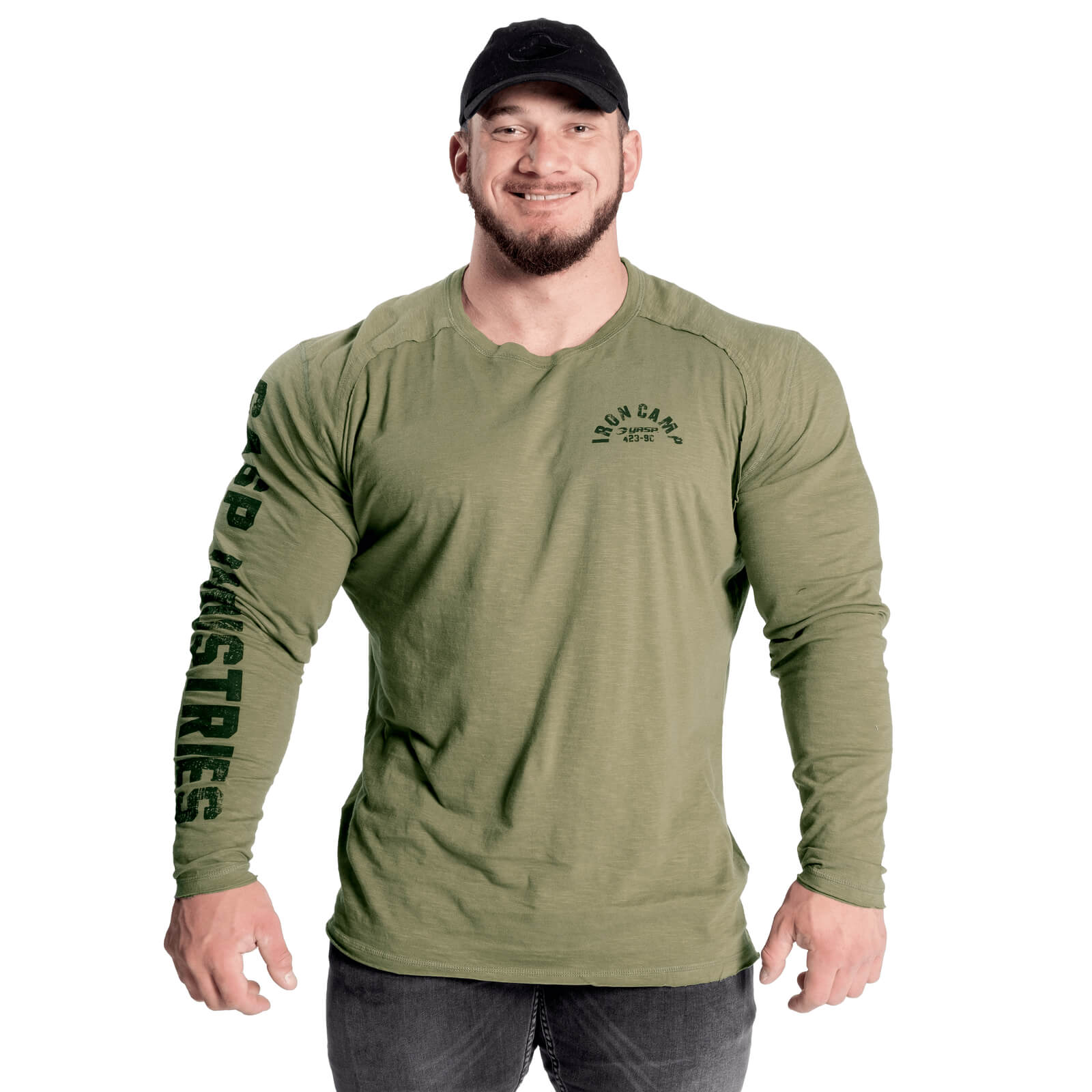 Kolla in Throwback L/S Tee, wash green, GASP hos SportGymButiken.se