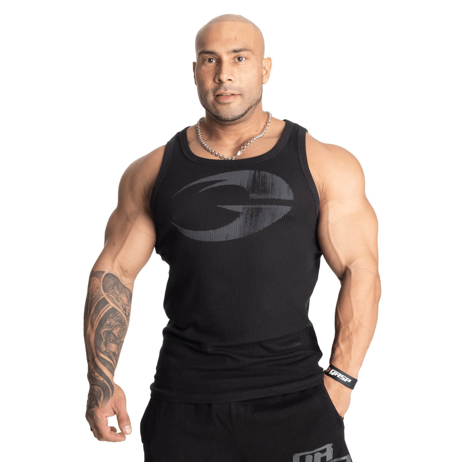 Kolla in Original Ribbed Tank, black, GASP hos SportGymButiken.se