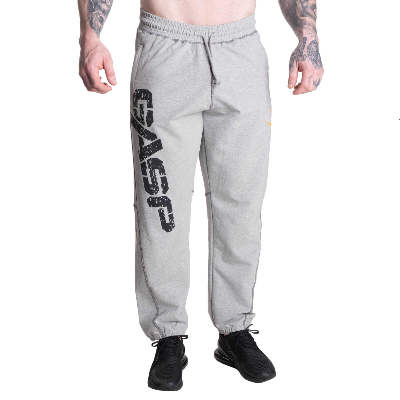 Kolla in Vintage Sweatpants, grey melange, GASP hos SportGymButiken.se