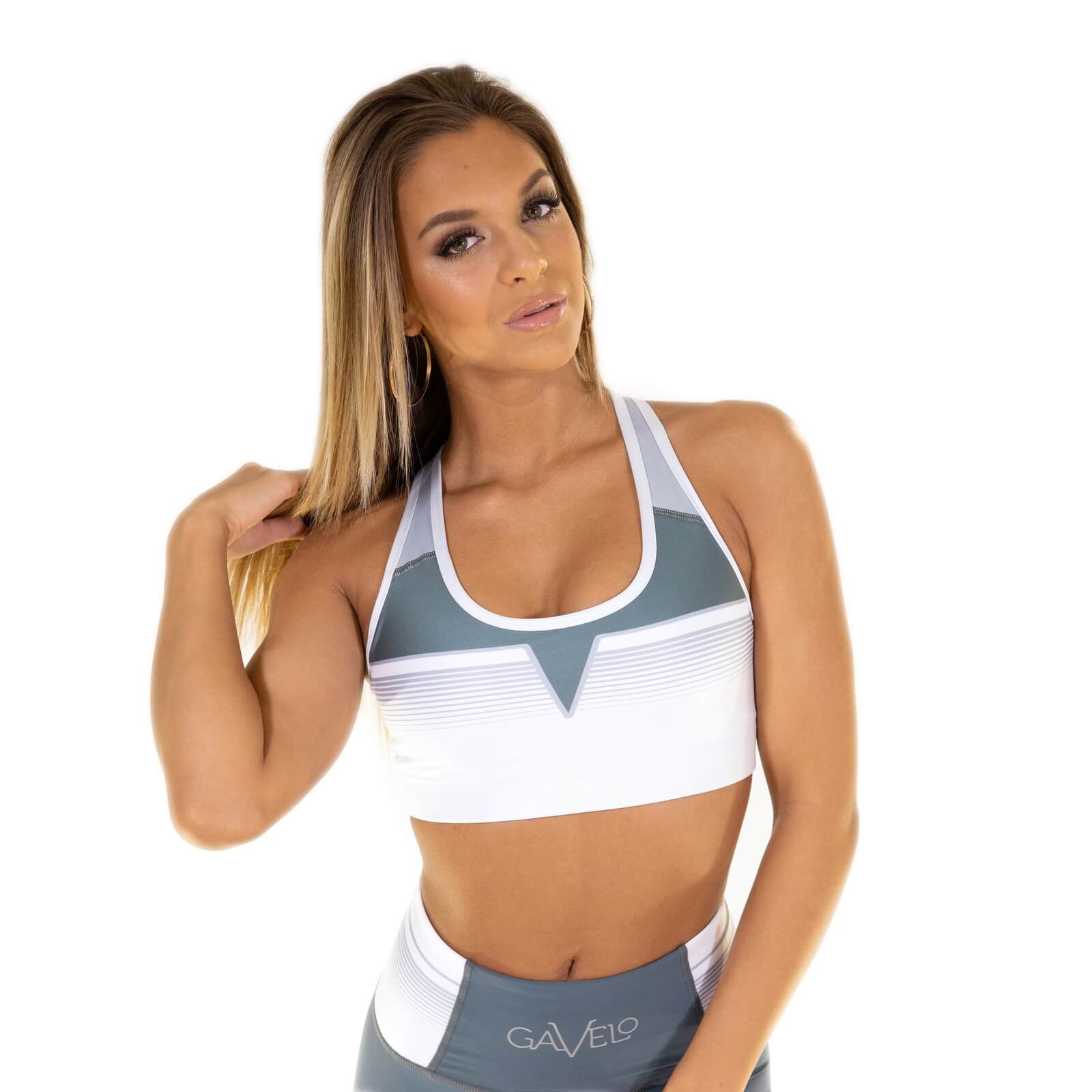 Kolla in Grand Slam Sports Bra, grey/white, Gavelo hos SportGymButiken.se