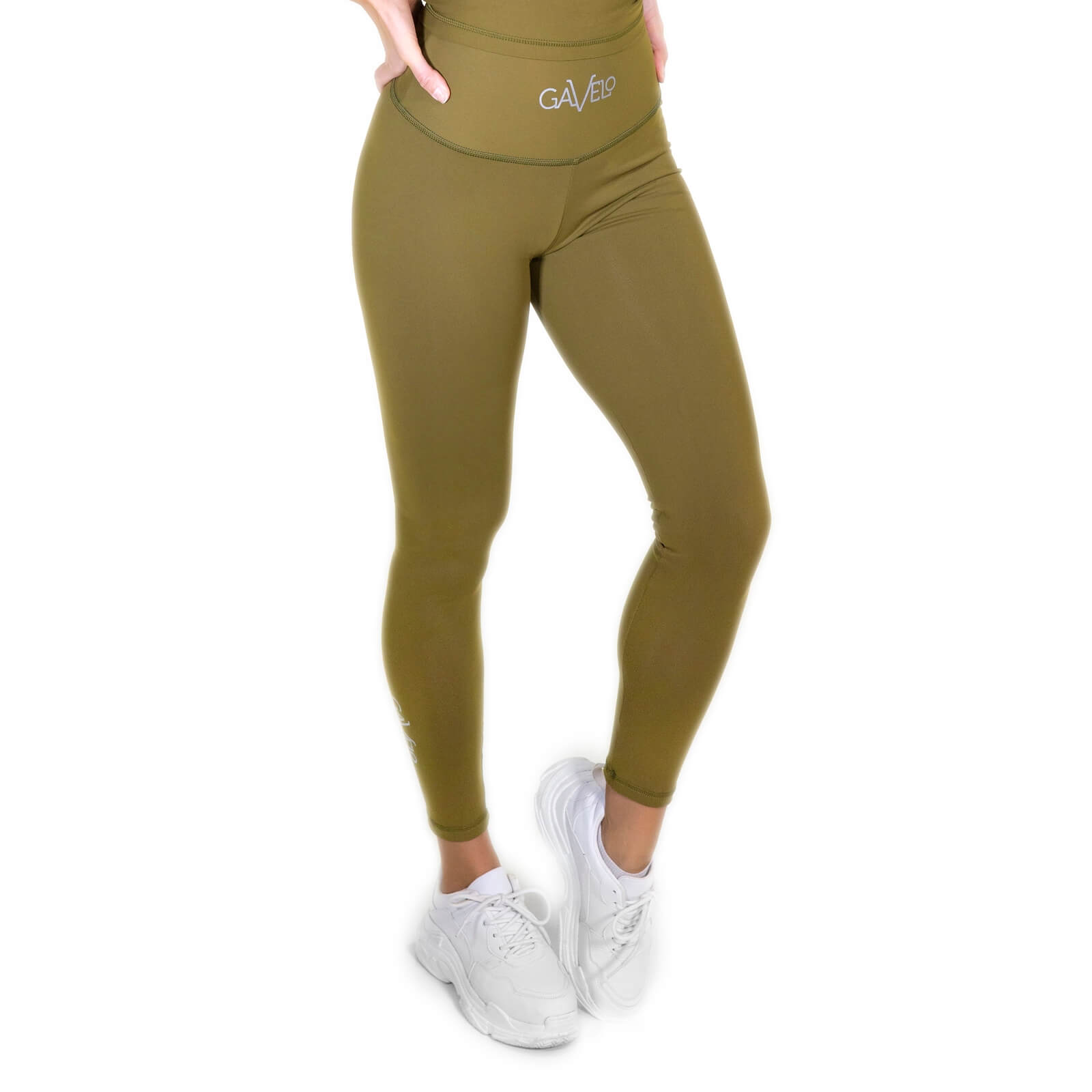 Kolla in POP Scrunch Tights, army green, Gavelo hos SportGymButiken.se